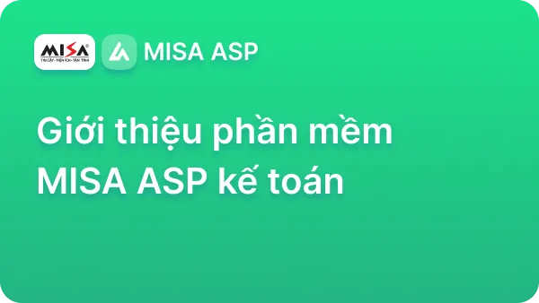 Giới thiệu MISA ASP Quản lý